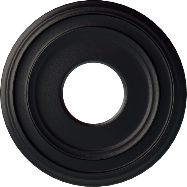 Ekena Millwork Classic Ceiling Medallion (Fits Canopies up to 7 1/4"), 12 3/8"OD x 4"ID x 1 1/8"P, Steel Gray CM12CLSGS - main